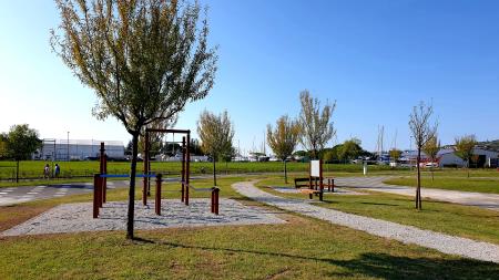 Teleovadnica na prostem v Parku Sonce v Luciji